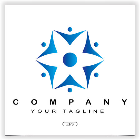 community poeple logo premium elegant template vector eps 10のイラスト素材