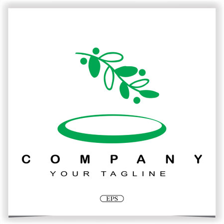 nature leaf logo premium elegant template vector eps 10のイラスト素材