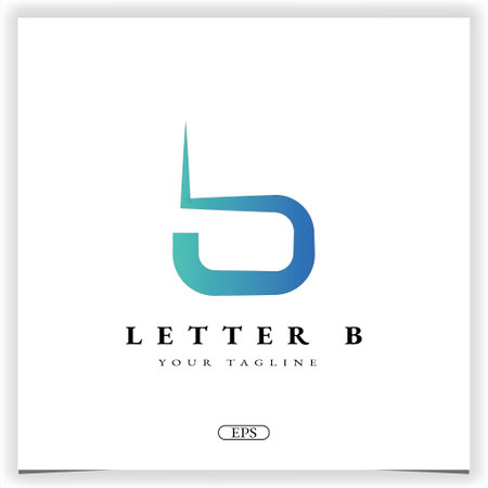 luxury letter b logo premium elegant template vector eps 10のイラスト素材