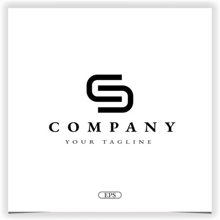 letter s paper clip logo premium elegant template vector eps 10のイラスト素材