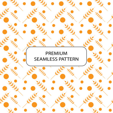 rice wheat seamless pattern abstract premium vector designのイラスト素材