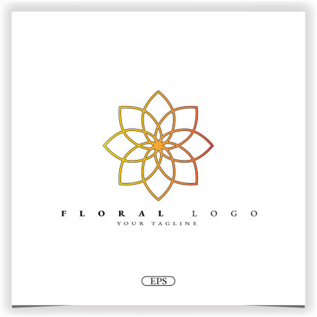 beauty floral logo premium elegant template vector eps 10のイラスト素材