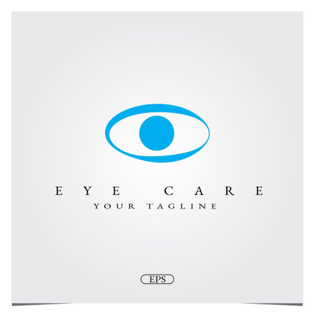 Eye care logo premium elegant template vector eps 10のイラスト素材