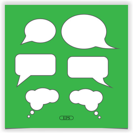 Pack of hand drawn dialog balloons Premium Vector elegant template vector eps 10のイラスト素材