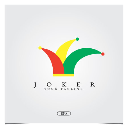 Joker clown Logo design logo premium elegant template vector eps 10のイラスト素材
