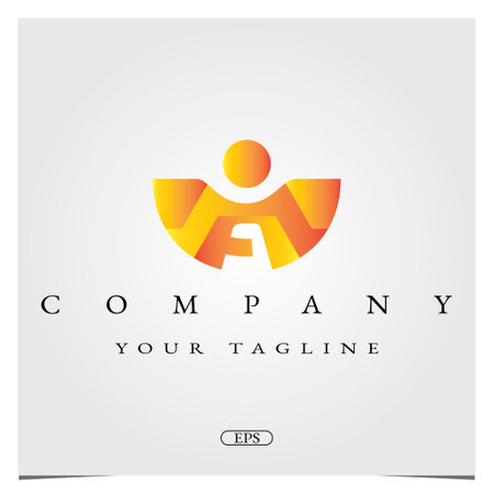 Letter A gradient Logo design logo premium elegant template vector eps 10のイラスト素材