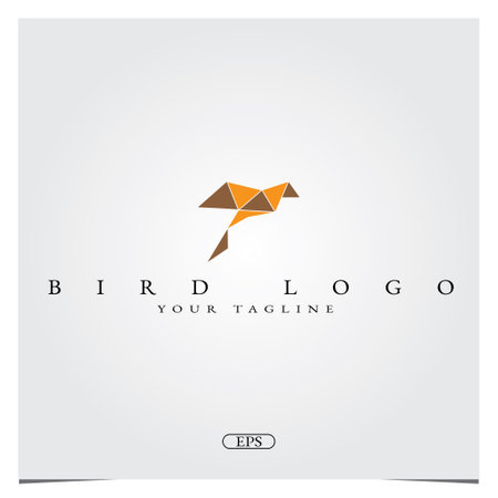 bird paper logo premium elegant template abstract vector eps 10のイラスト素材