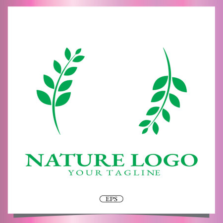 Nature logo premium elegant template vector eps 10のイラスト素材
