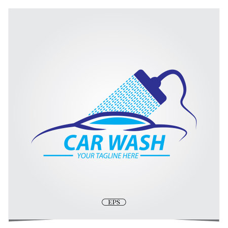 Car wash logo premium elegant template vector eps 10のイラスト素材