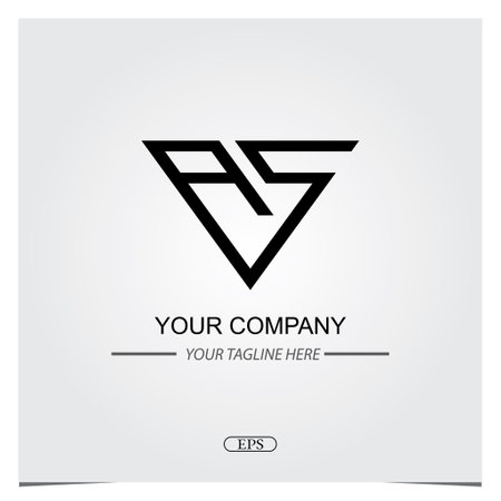 letter as logo premium elegant template vector eps 10のイラスト素材