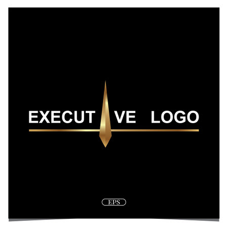 Luxury gold executive logo elegant premium template vector eps 10のイラスト素材