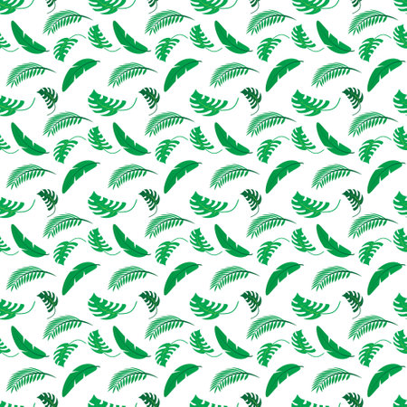 leaves floral seamless pettern background designのイラスト素材