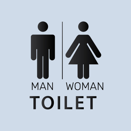 Vector toilet signs men and women illustration premium design vectorのイラスト素材