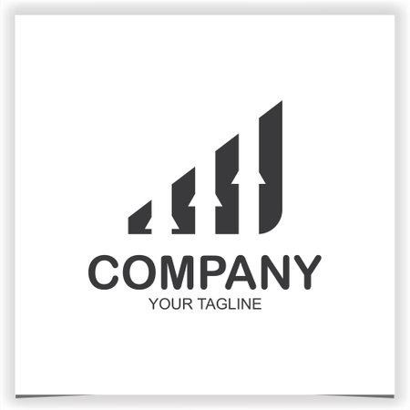 Abstract financial growth up logo icon design with arrow combined for economy finance element symbolのイラスト素材