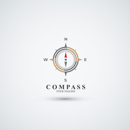Compass logo design vector templateのイラスト素材
