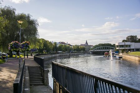 River flowing trough Tartu