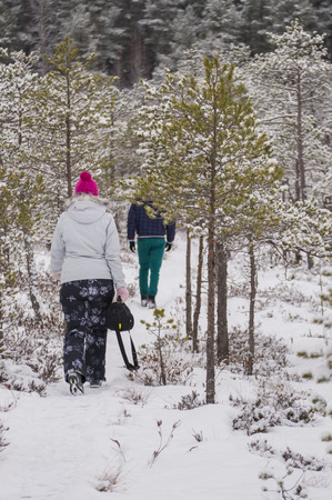 People in natureの写真素材