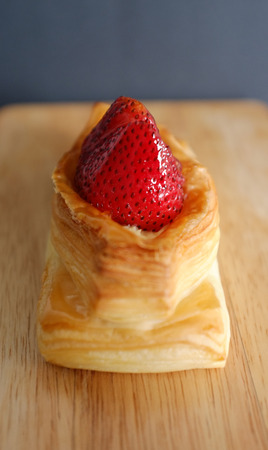 Strawberry Danishの写真素材