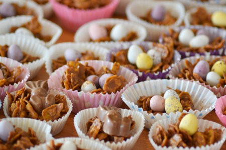 Chocolate Bunny and Egg Crispy Easter Buns