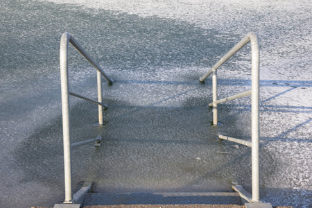 Stairs Into Iceの写真素材