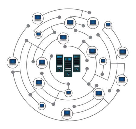 Networkのイラスト素材