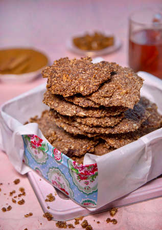 Tasty delicious biscuitsの写真素材