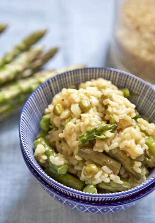 Risotto with asparagusの写真素材