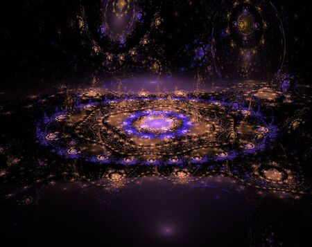 Abstract fantasy fractal flame background