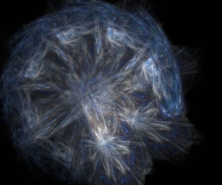 Abstract fantasy fractal flame backgroundの写真素材