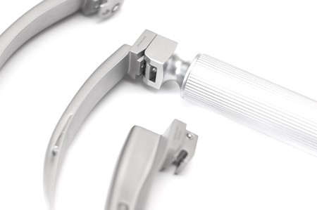 Laryngoscope - reanimation intubation tool isolatedの写真素材