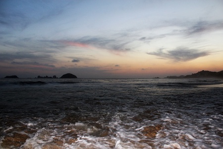Sea at Sunsetの写真素材