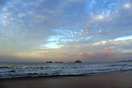 Morning on the Beachの写真素材