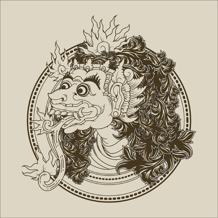 Balinese Monsterのイラスト素材
