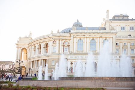 Odessa, Ukraine. 17 april 2018. The Odessa National Academic Theater of Opera and Ballet is the...