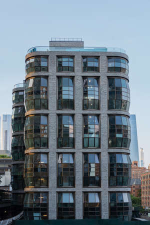 New York / Usa - July 28 2020: A view on Lantern House at 515 West 18th street in Manhattan....