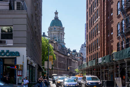 New York City / USA - October 3 20 2020: streets of Manhattan around Soho areaのeditorial素材