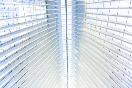 Ceiling of the  Interior view of the World Trade Center station