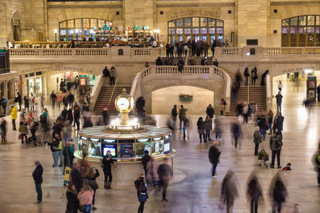Grand Central Terminal in Midtown Manhattan NYC with passengers