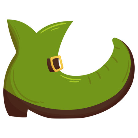 St. Patricks Day Leprechaun green bootのイラスト素材