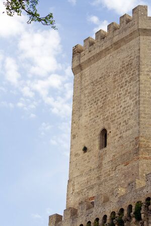 Erice, Sicily, Italy tower Castleの写真素材