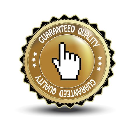 Vector guaranteed quality labelのイラスト素材