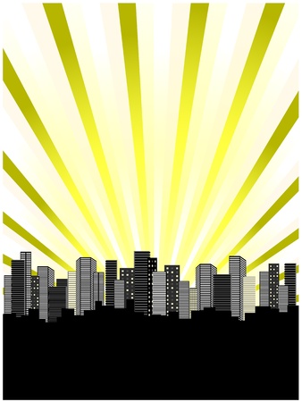 Vector skyscrapersのイラスト素材