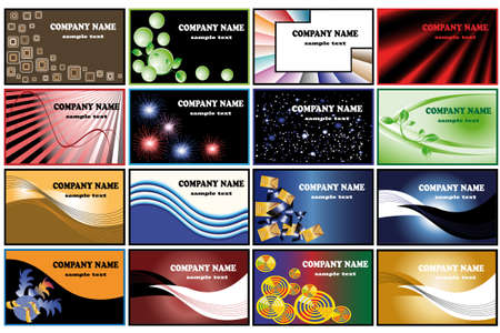 Vector business cards templatesのイラスト素材