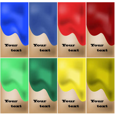 Vector set of business cardsのイラスト素材