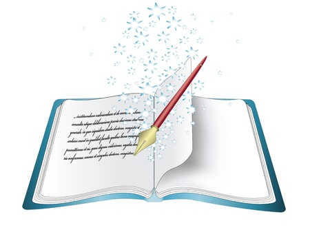 Vector magic bookのイラスト素材