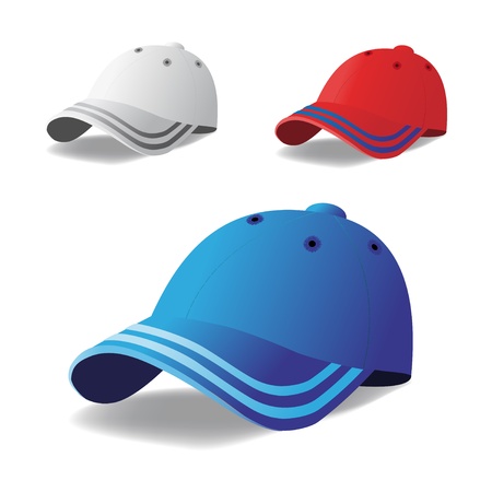 Vector set of capsのイラスト素材