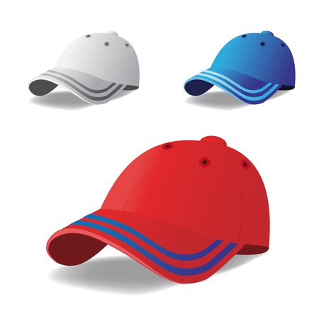 Vector set of capsのイラスト素材