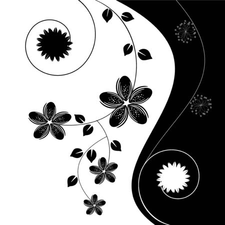 Vector floral backgroundのイラスト素材