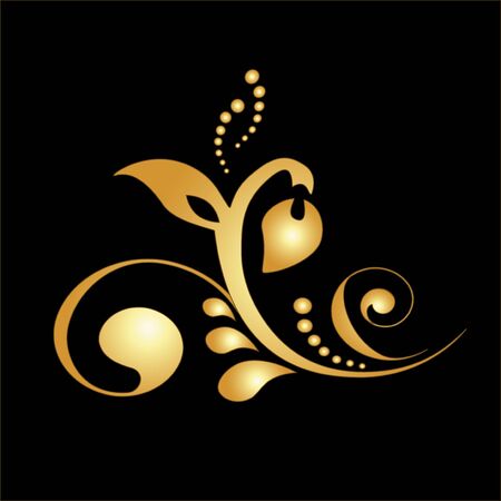Vector golden ornamentのイラスト素材