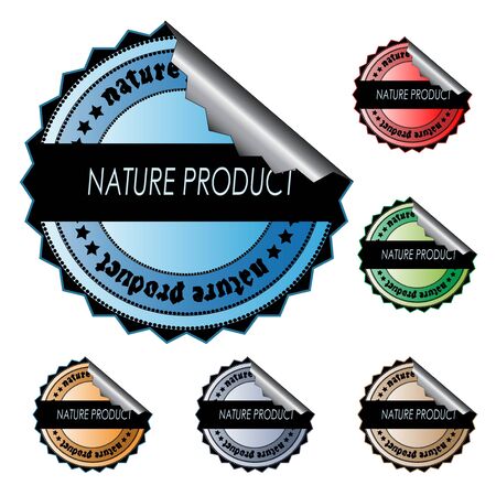 Vector stickers - nature productのイラスト素材